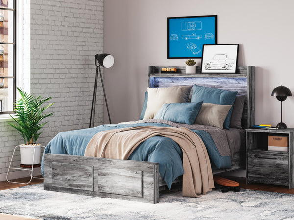Baystorm Full Panel Bed with 2 Storage Drawers