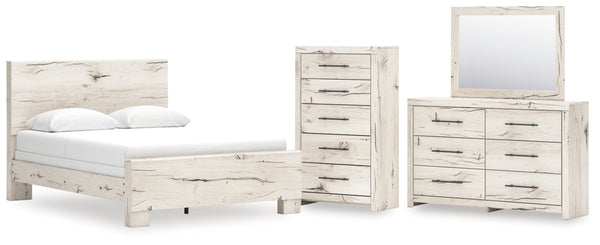 Lawroy Queen Panel Bed, Dresser, Mirror and Chest