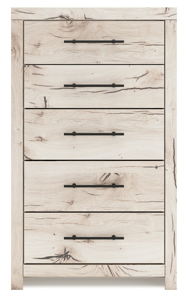 Lawroy King Panel Headboard, Dresser, Mirror and Chest