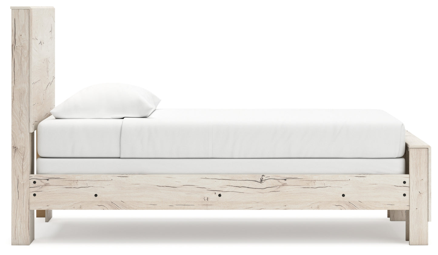 Lawroy Twin Panel Bed, Dresser and Mirror