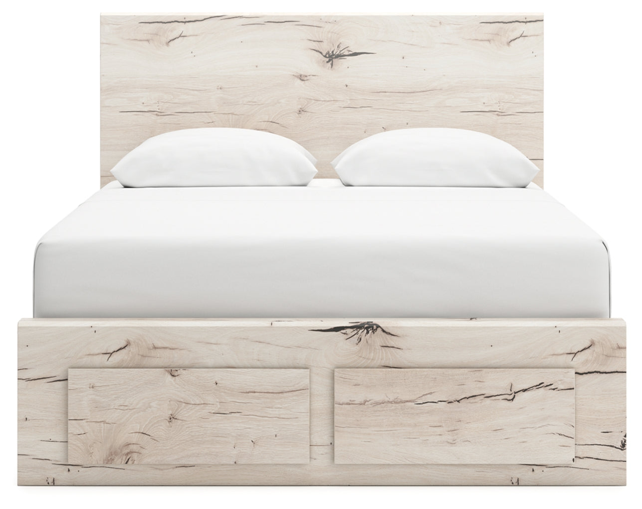 Lawroy Queen Panel Storage Bed, Dresser, Mirror and Nightstand