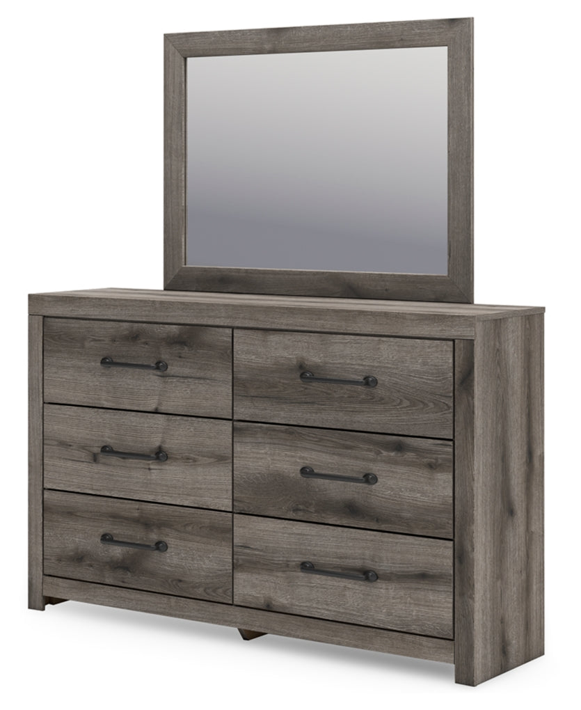 Graystorm Full Panel Bed, Dresser and Mirror
