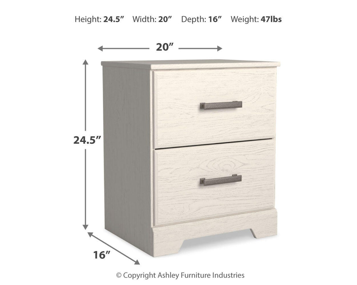 Stelsie Two Drawer Night Stand