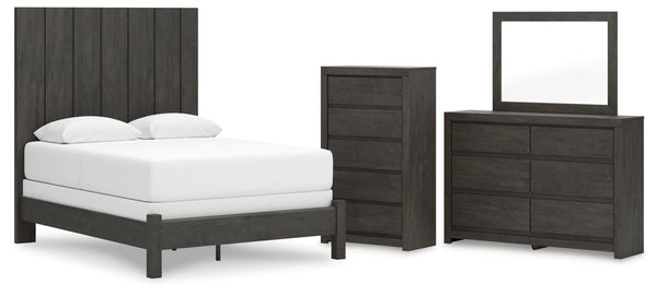 Fraluna Queen Panel Bed, Dresser, Mirror and Chest