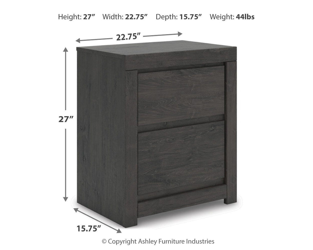 Parlayon Two Drawer Night Stand