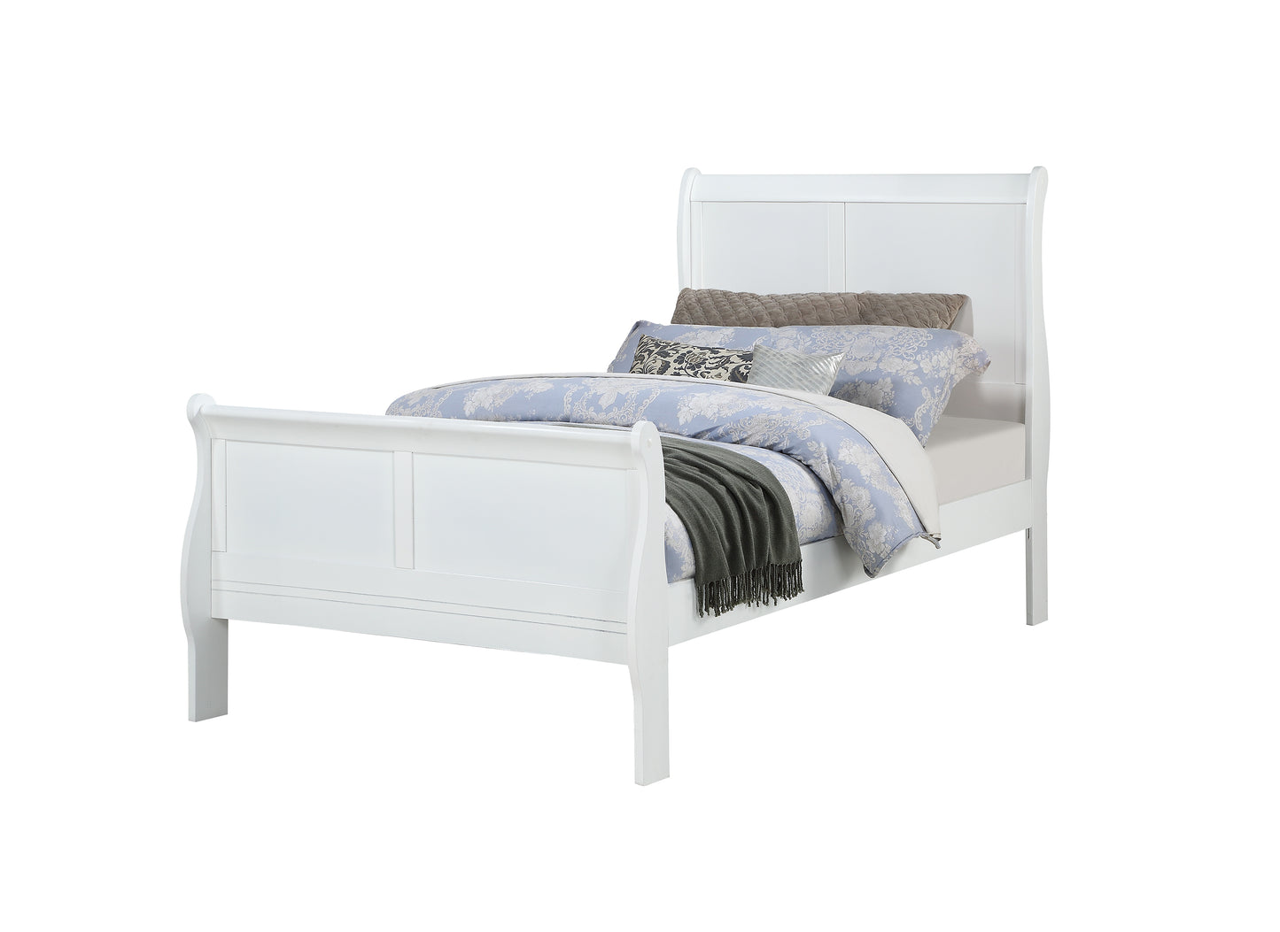 Louis Philip Bed White