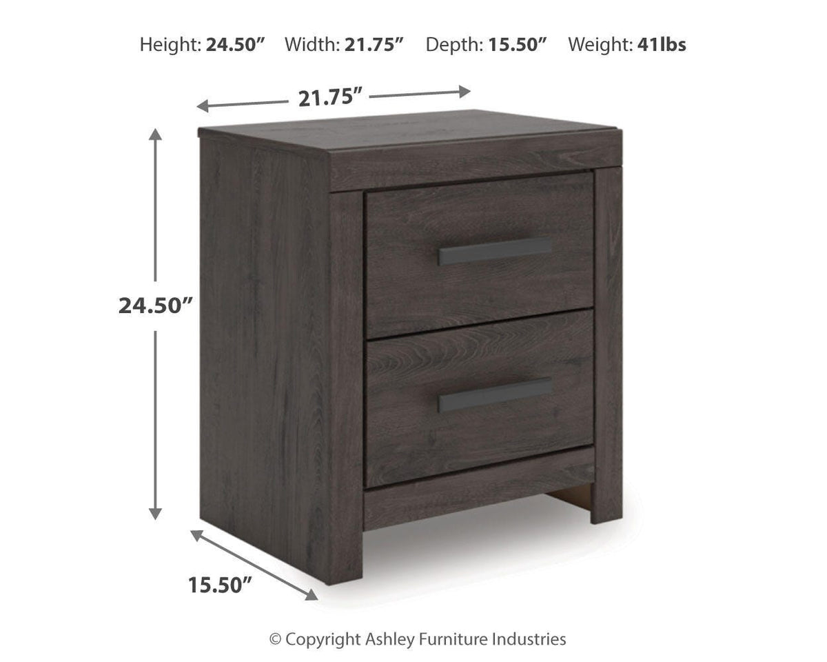 Prendonea King Panel Bed, Dresser, Mirror and Nightstand