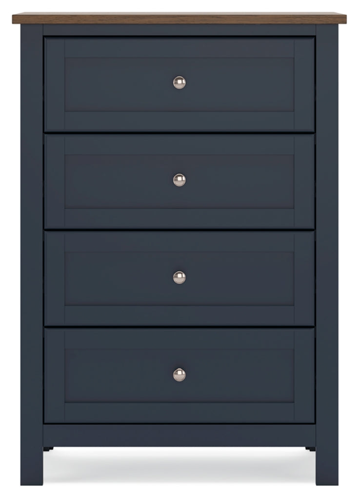 Landocken Twin Panel Headboard, Dresser, Mirror, Chest and Nightstand