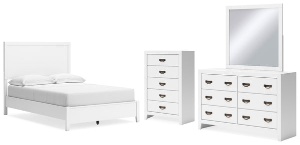 Binterglen Full Panel Bed, Dresser, Mirror and Chest