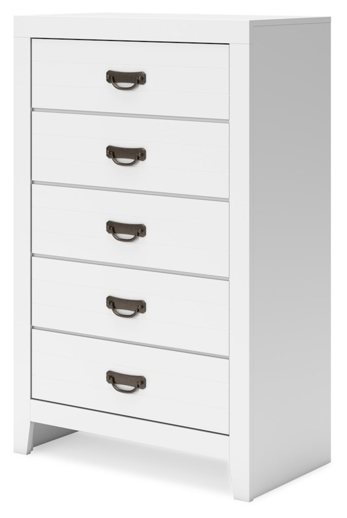 Binterglen Twin Panel Bed, Dresser, Mirror and Chest