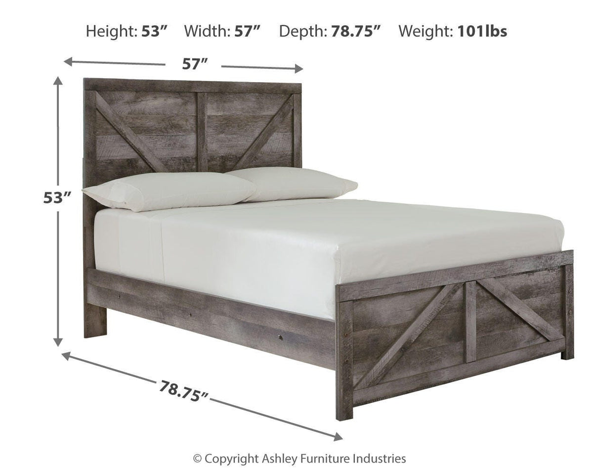 Wynnlow Full Crossbuck Panel Bed