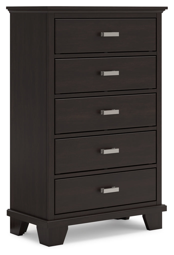 Covetown Full Panel Bed, Dresser, Mirror and Chest
