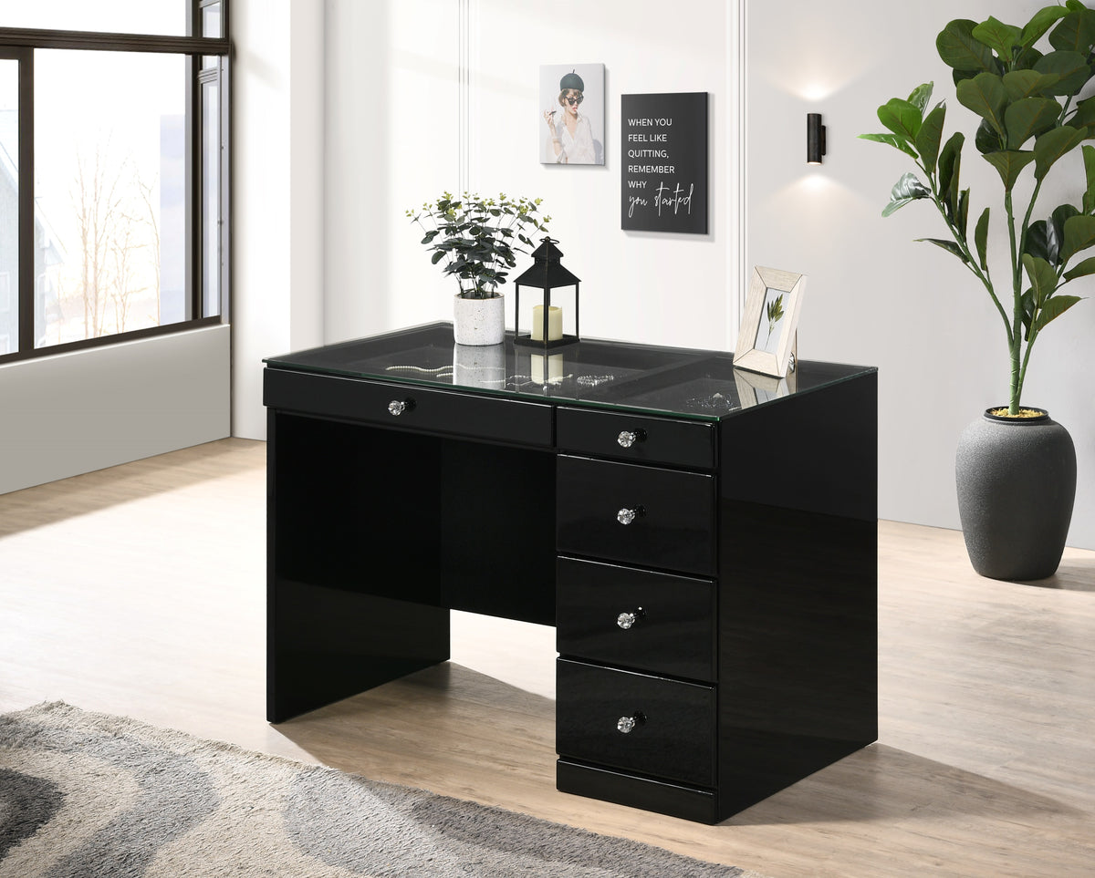Morgan Vanity with Mirror & Stool