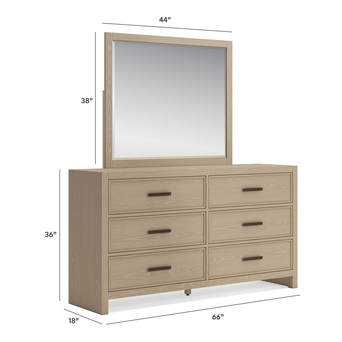 Calmoro Dresser and Mirror