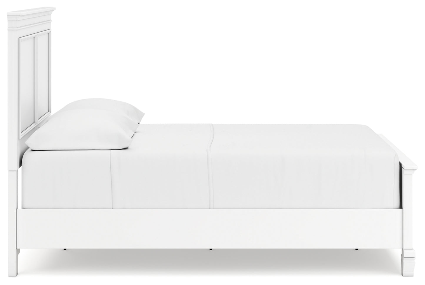 Fortman Full Panel Bed with Mirrored Dresser and Chest