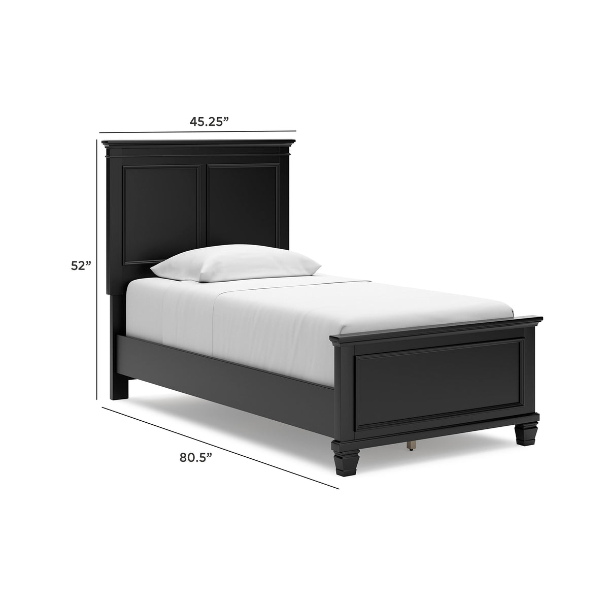 Lanolee Twin Panel Bed
