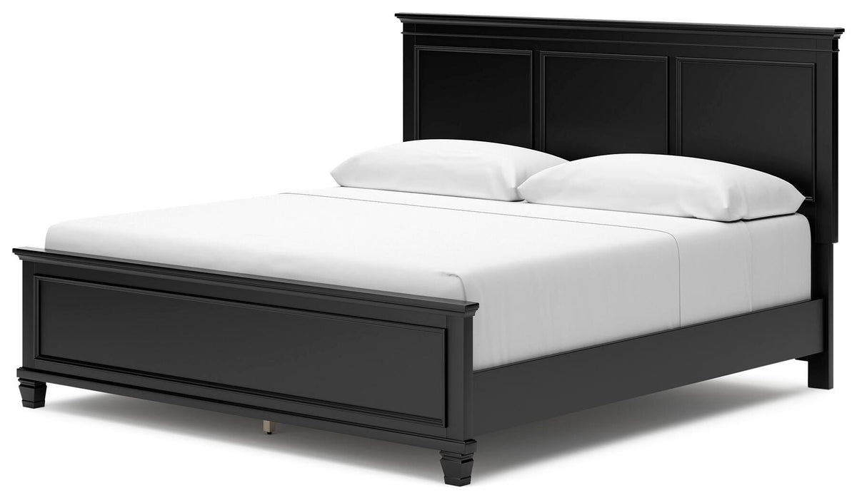 Lanolee King Panel Bed, Dresser, Mirror and 2 Nightstands