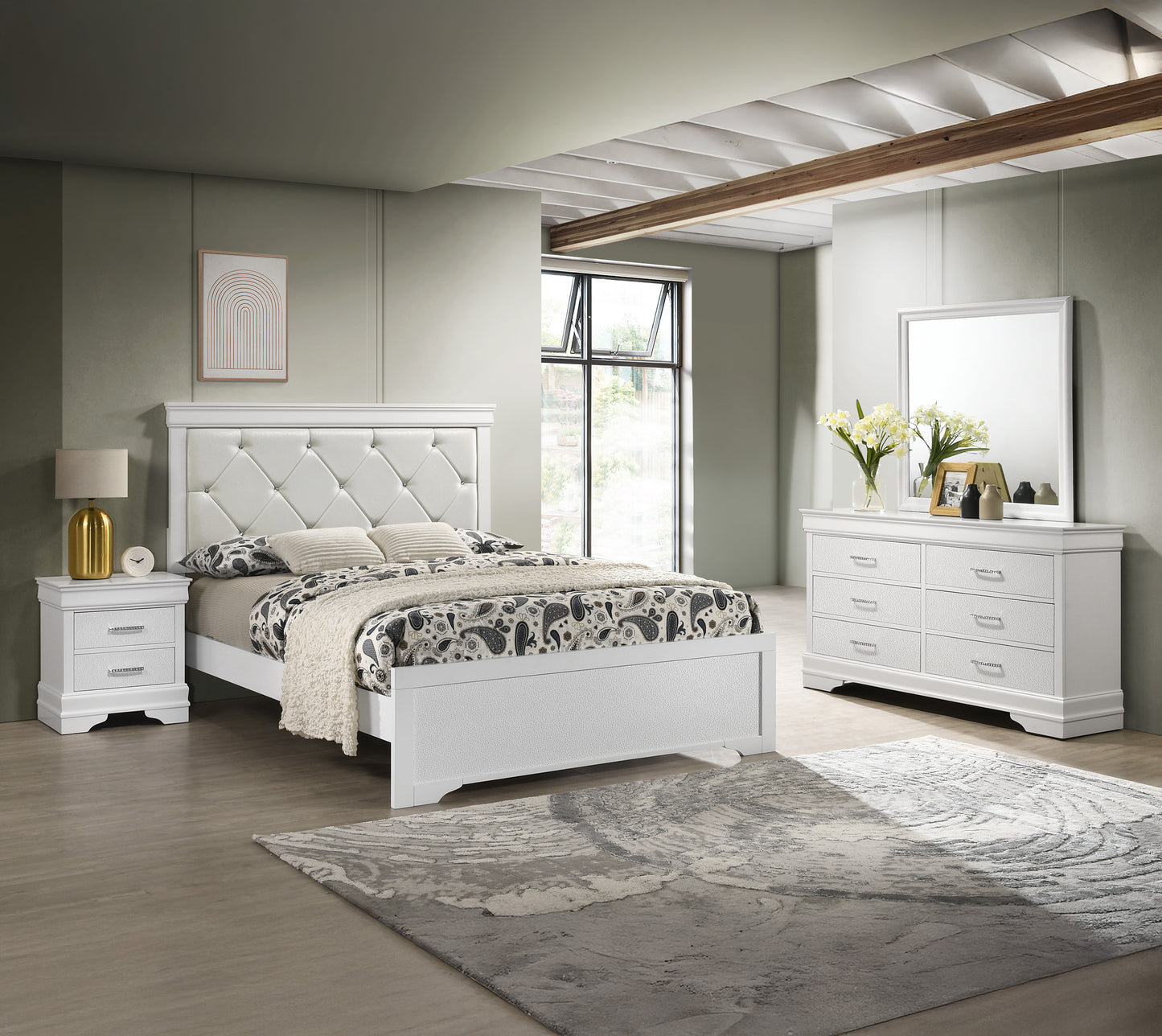 Amalia Night Stand White