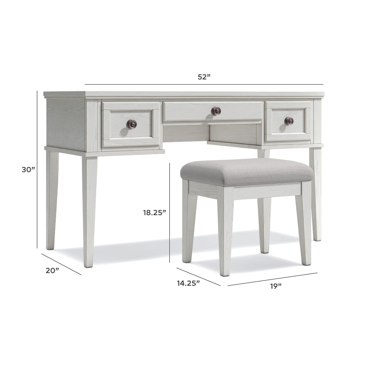Robbinsdale Vanity/UPH Stool (2/CN)