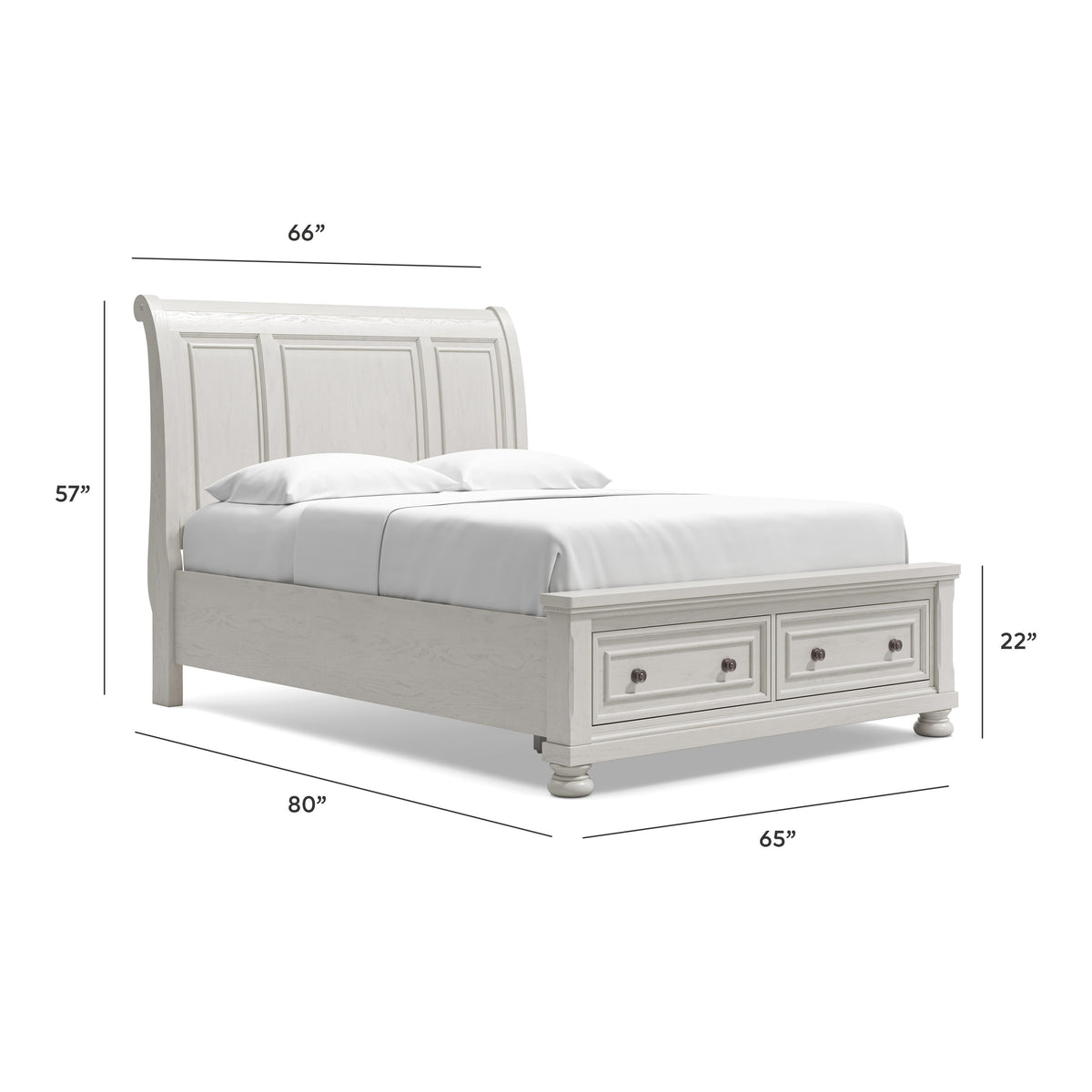 Robbinsdale Queen Sleigh Bed with Storage