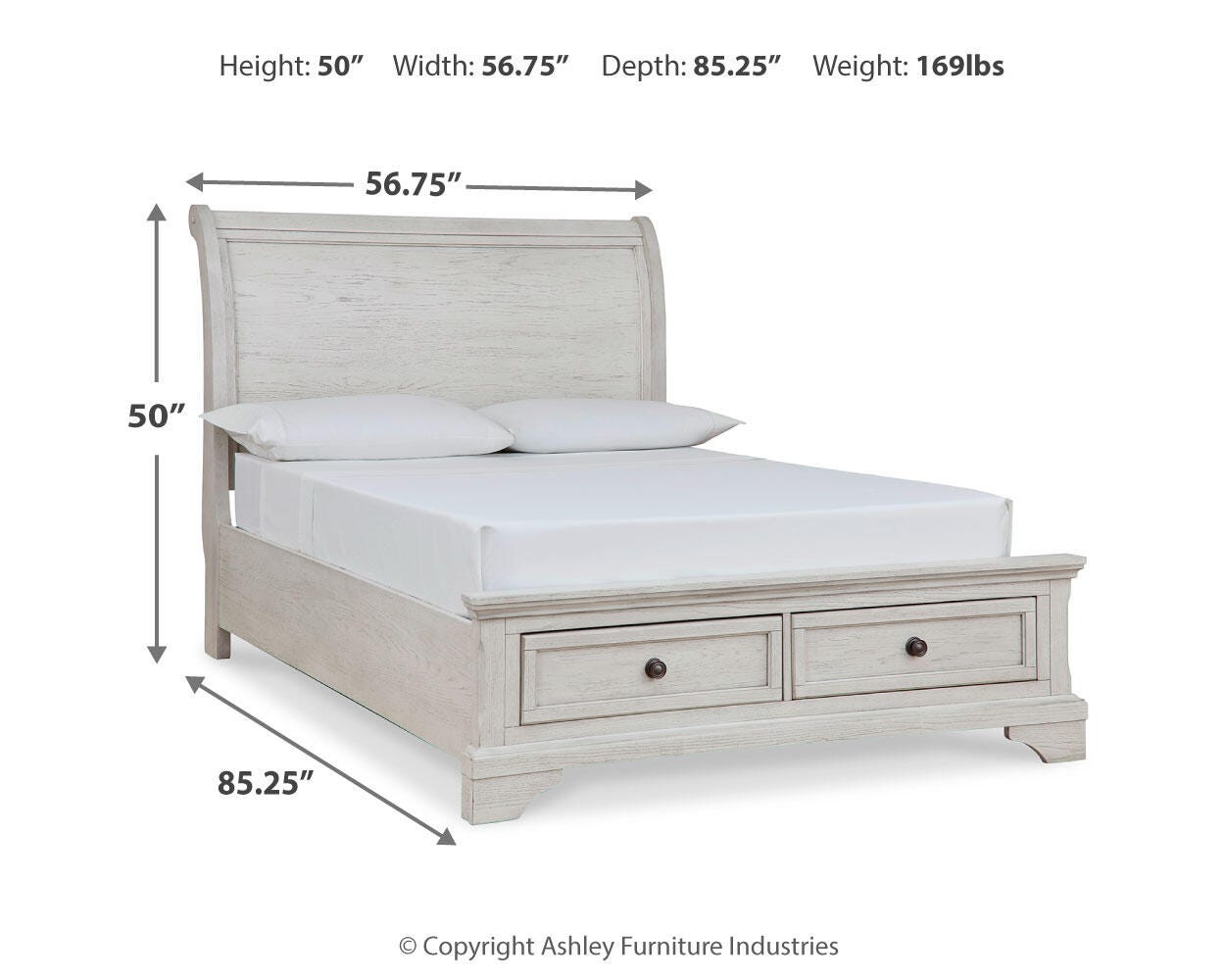 Cama con almacenamiento tipo trineo Robbinsdale