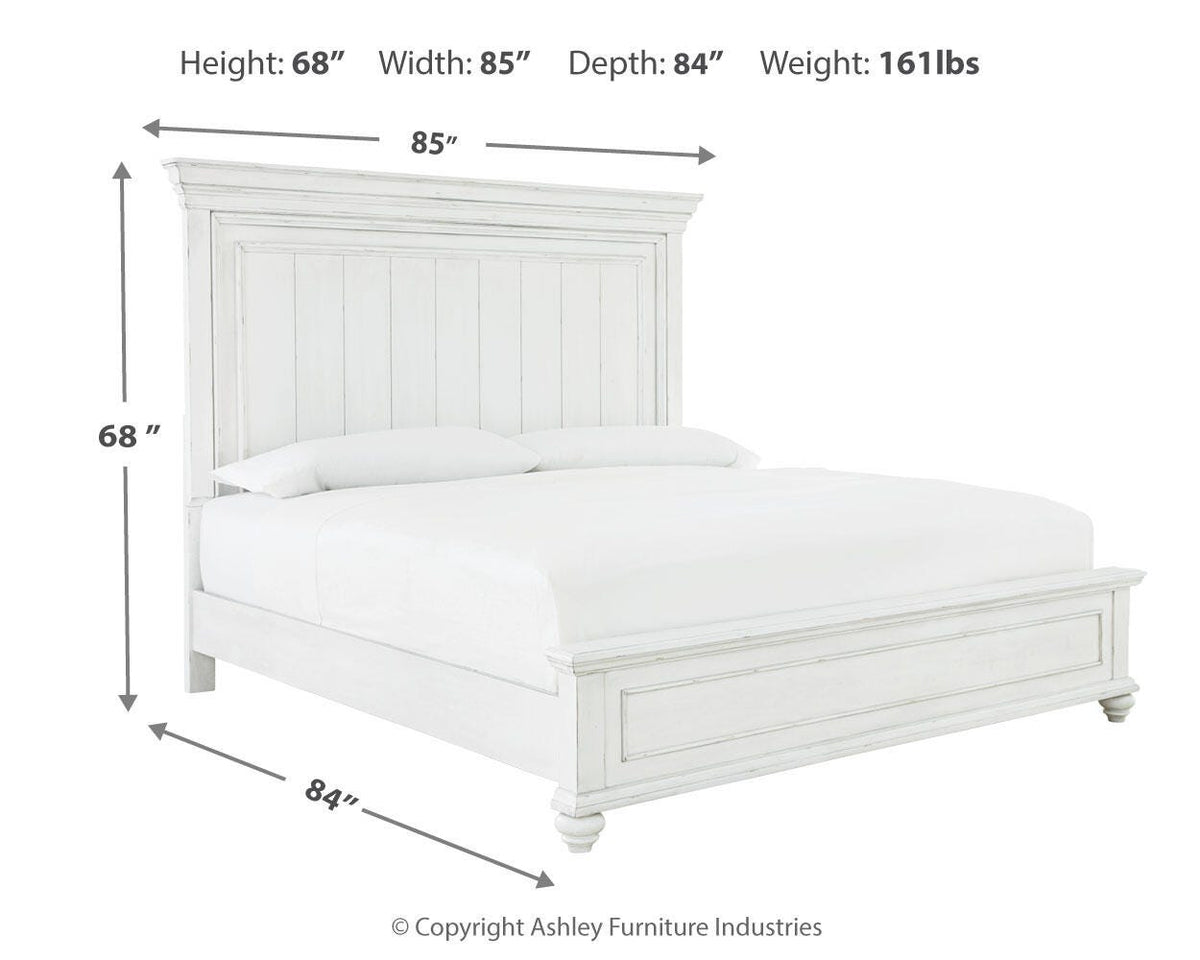 Kanwyn Queen Panel Bed, Dresser and Mirror