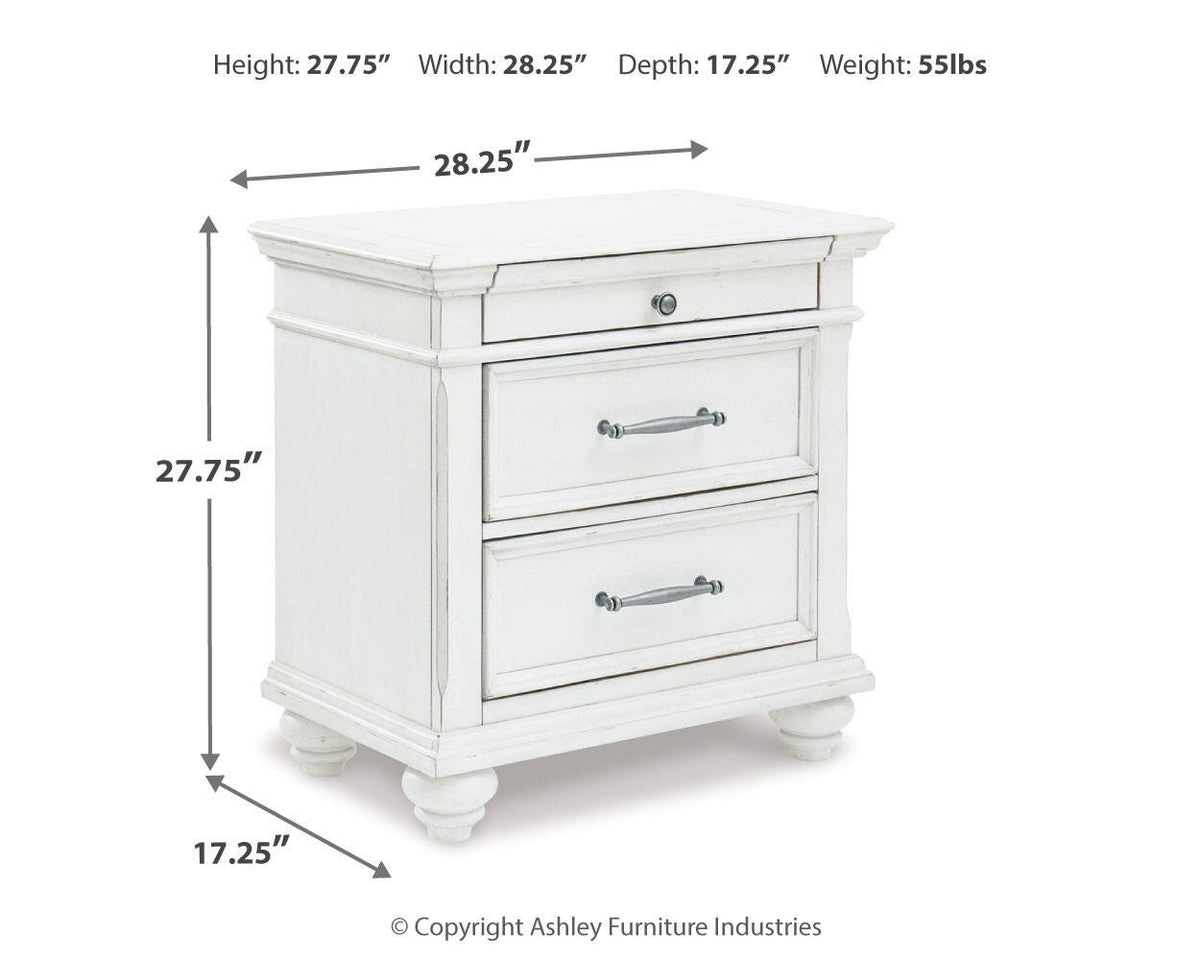 Kanwyn Three Drawer Night Stand