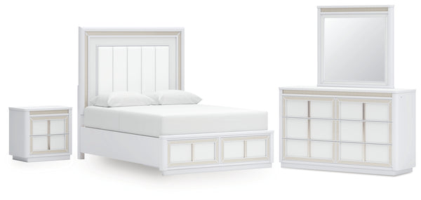 Chalanna Queen Upholstered Storage Bed 4PC Set
