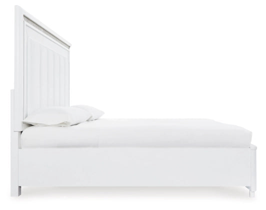 Cama con almacenaje tapizada Chalanna