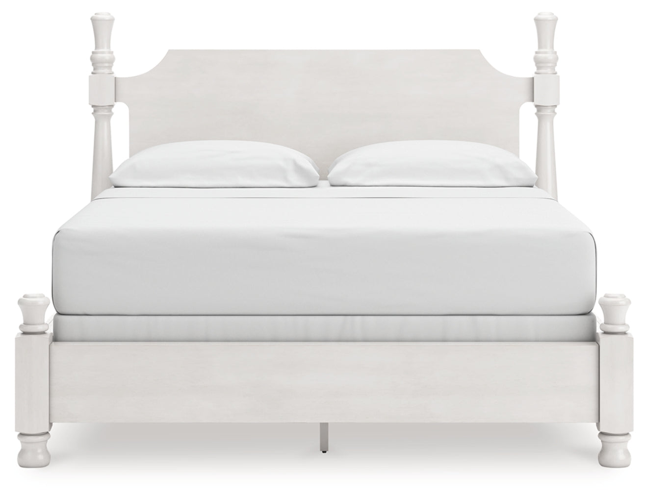 Rowlenstown California King Poster Bed, Dresser, Mirror and Nightstand