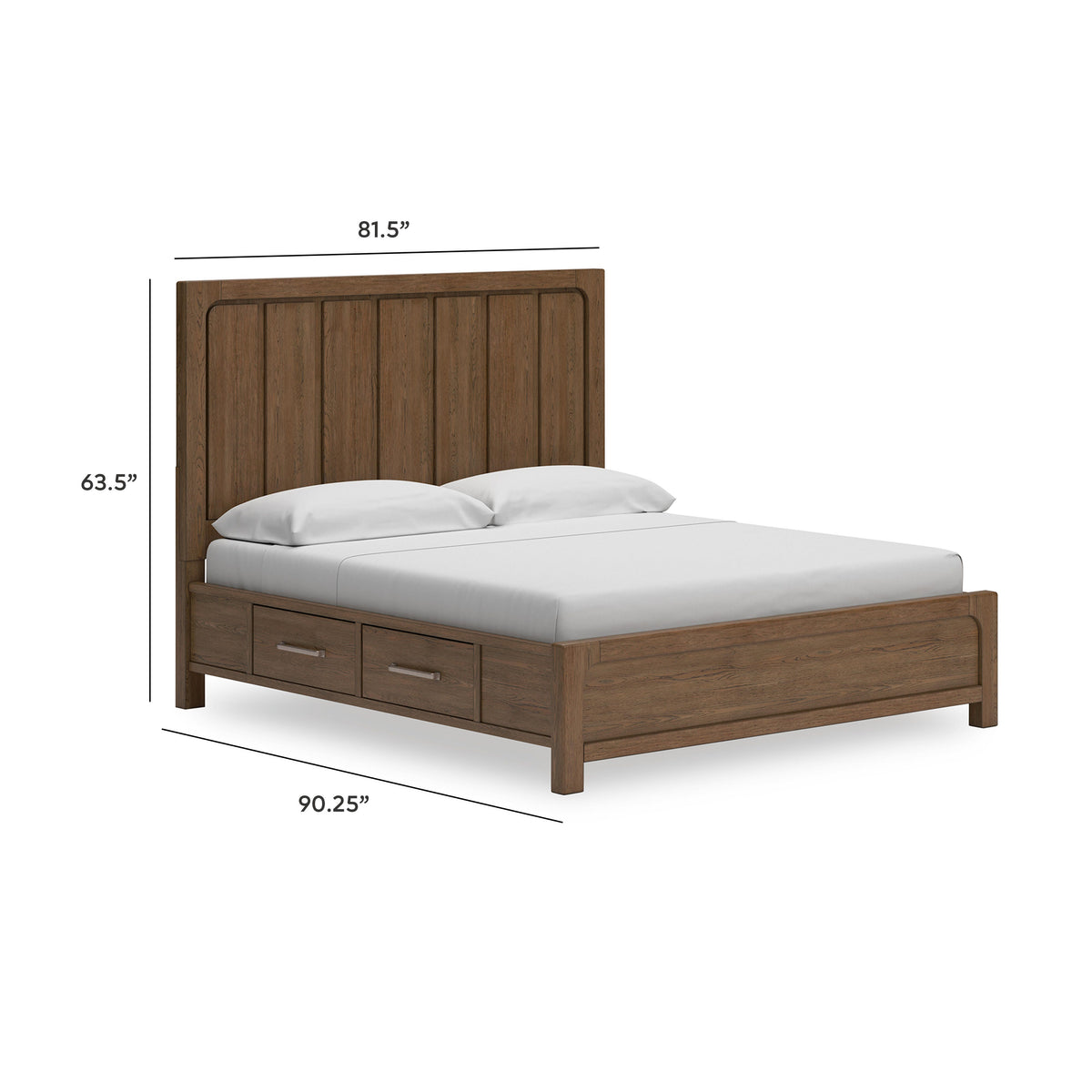 Cabalynn California King Panel Bed with Storage