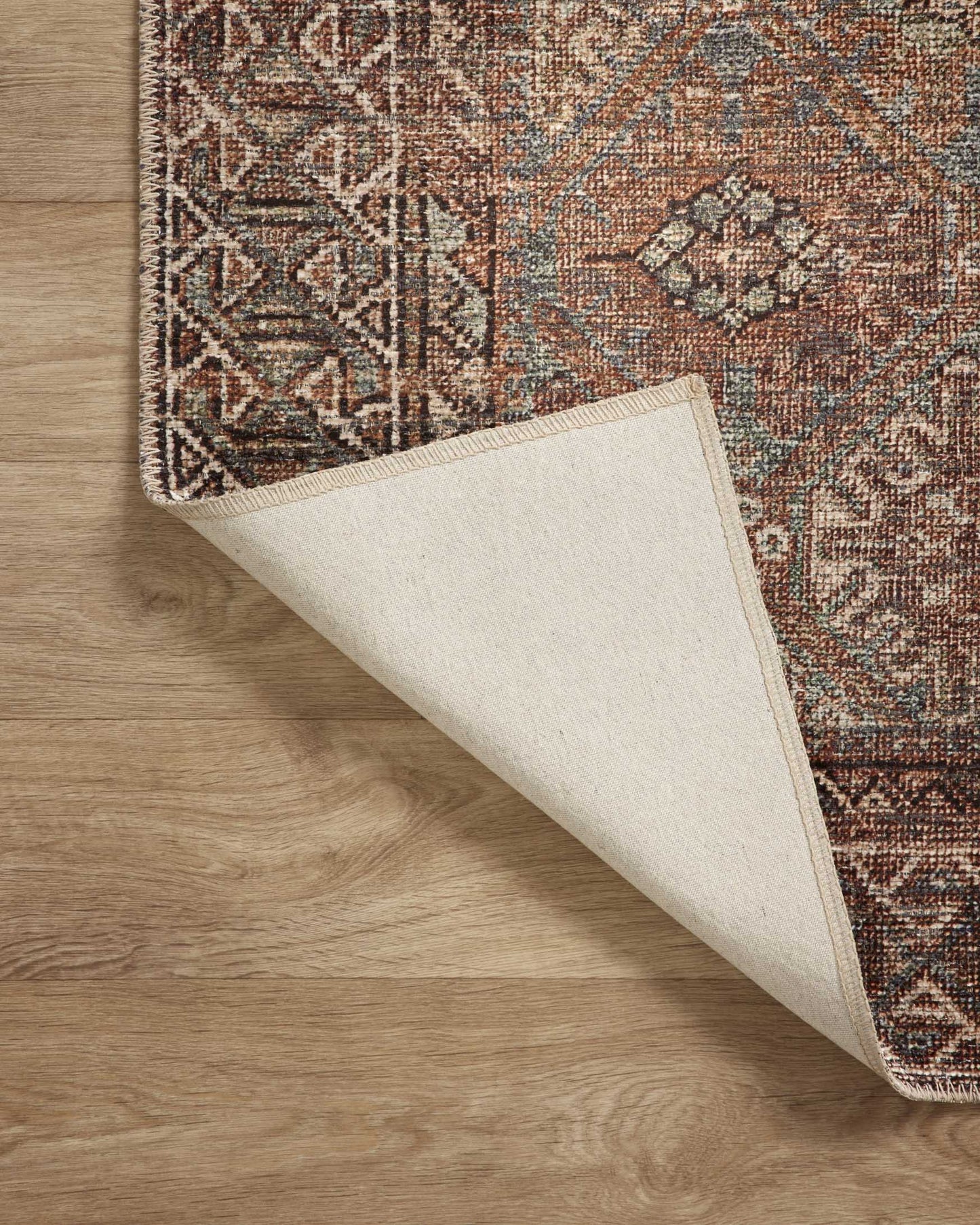 Amber Lewis x Loloi Billie BIL-04 Aqua / Rust