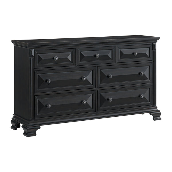 Bridgestone 7-Drawer Dresser In Black