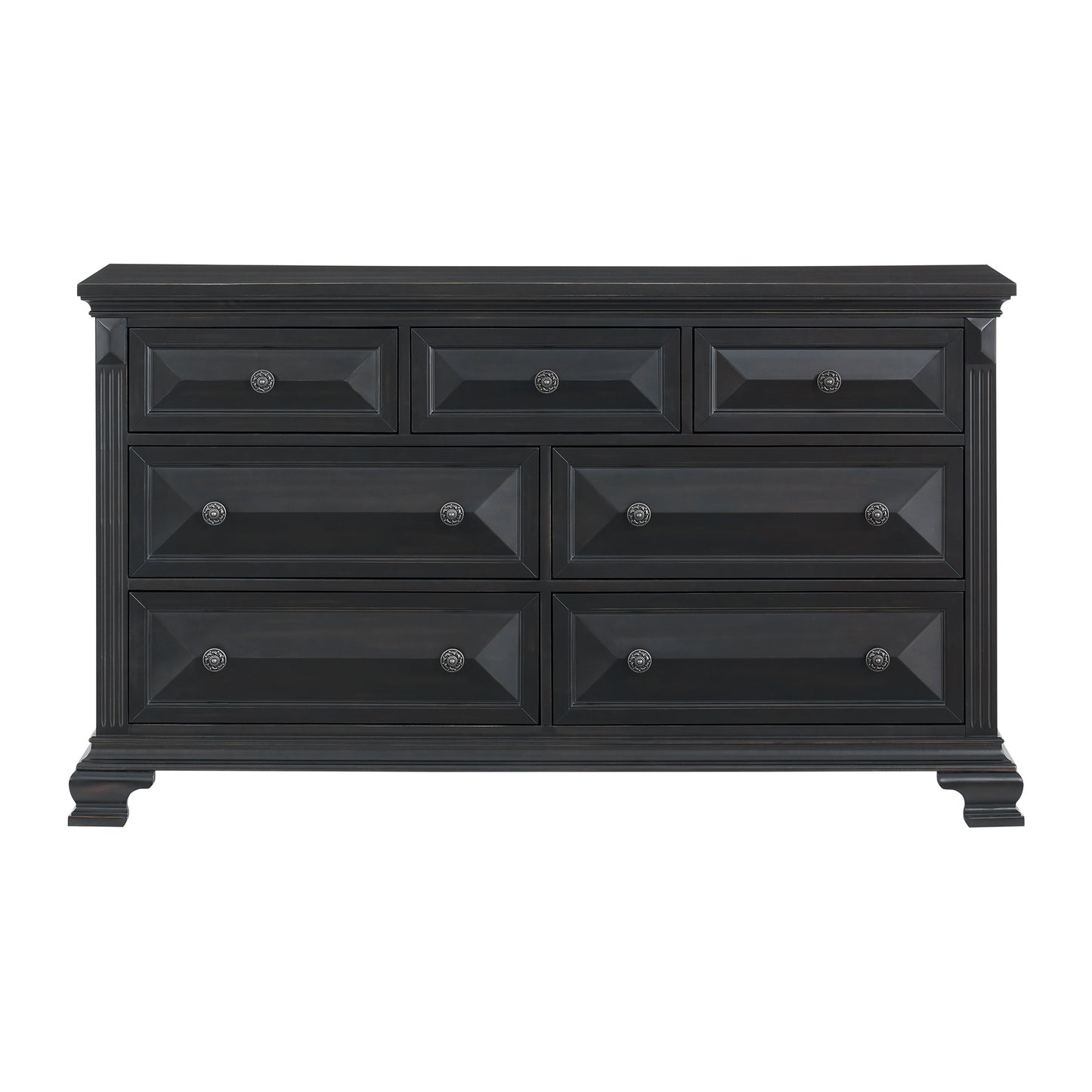 Bridgestone 7-Drawer Dresser in Black