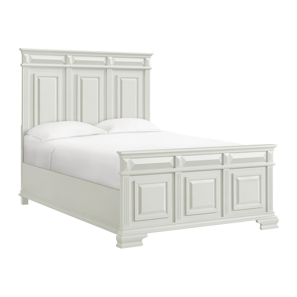Bridgestone Queen Panel Bed In Antique White