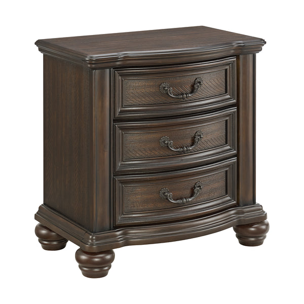 Brunswick 2-Drawer Nightstand With Usb In Mahogany