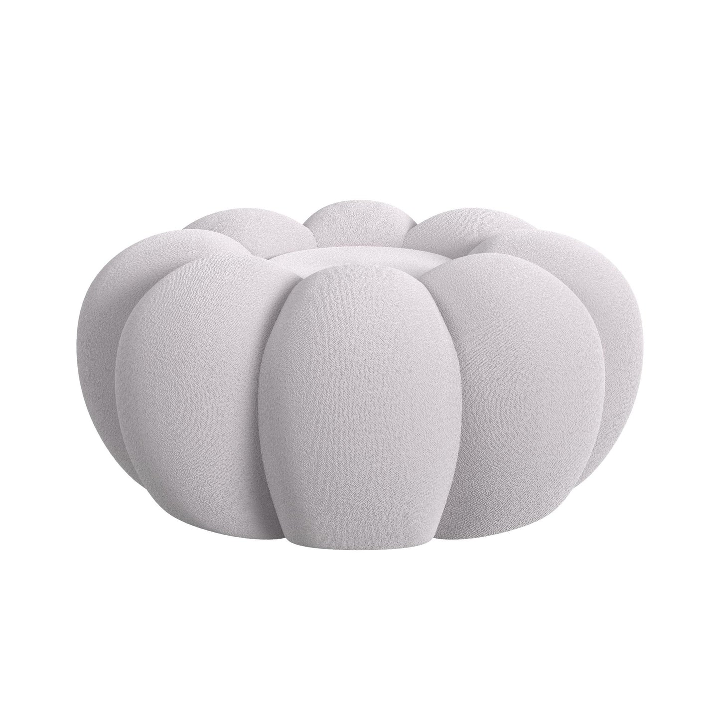 Bubble Swivel Chair and Ottoman in Grey