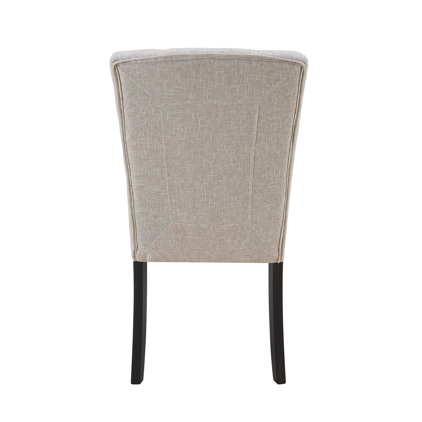 Lexi Tufted Fabric Side Chair in Beige (2 Per Pack)