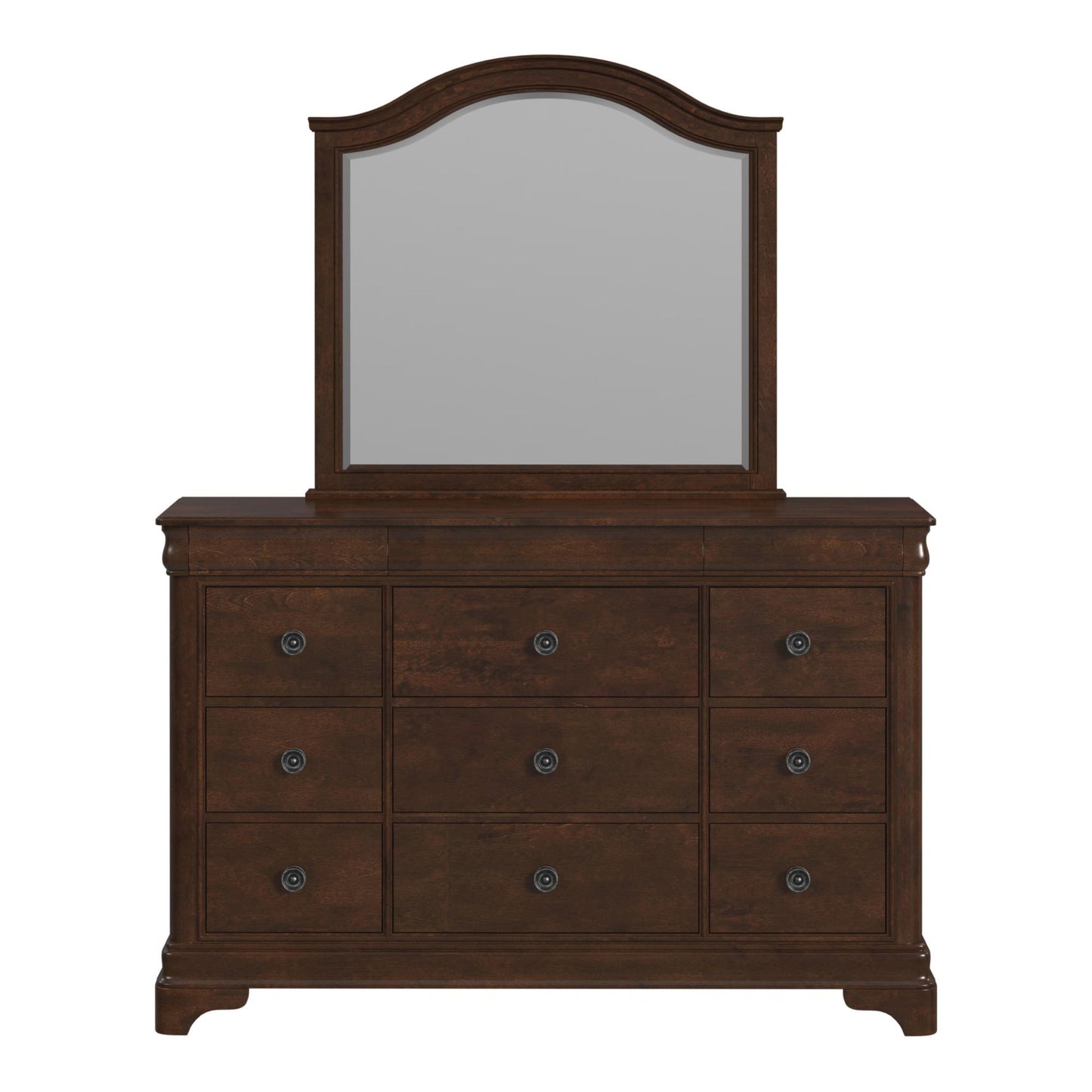 Cameron Cherry Dresser & Mirror Set