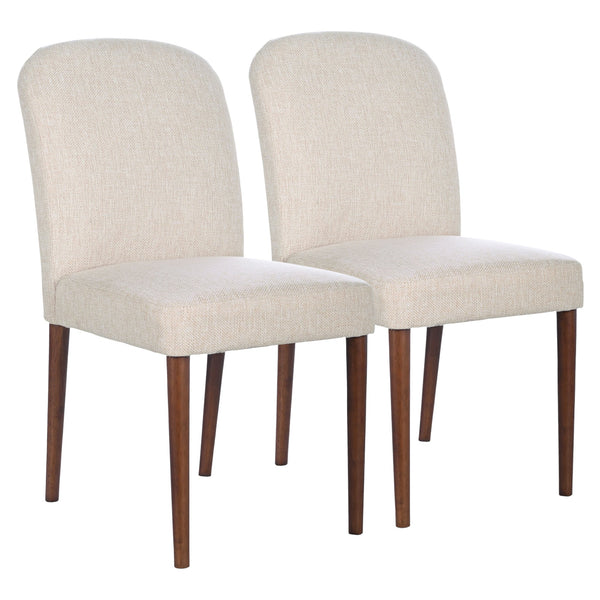 Silla de comedor Capri de tela beige (juego de 2)