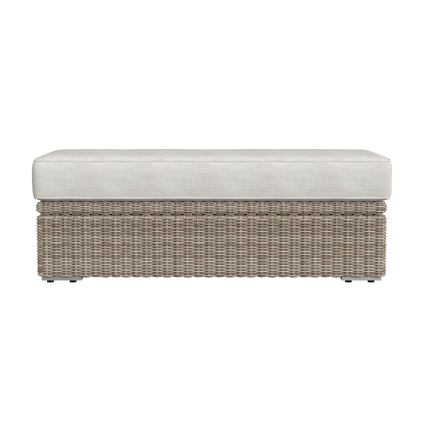 Carmona Ottoman - Natural and Olefin Beige
