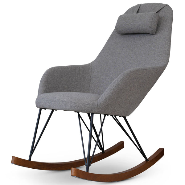Silla mecedora moderna de mediados de siglo Chloe para sala de estar y dormitorio