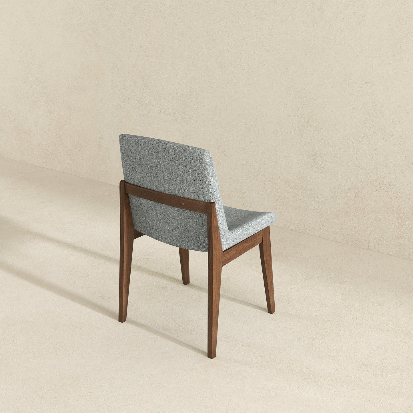 Silla de comedor Crystal (juego de 2, gris claro)