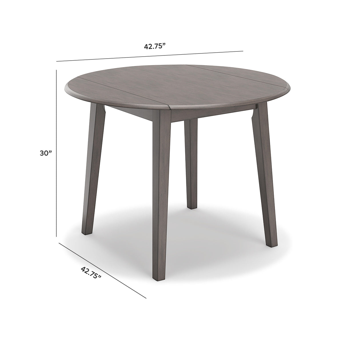 Shullden Round DRM Drop Leaf Table