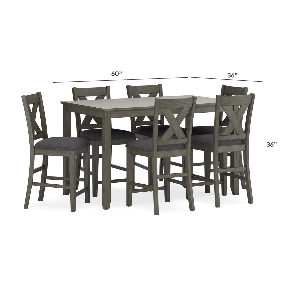 Caitbrook RECT DRM Counter TBL Set (7/CN)