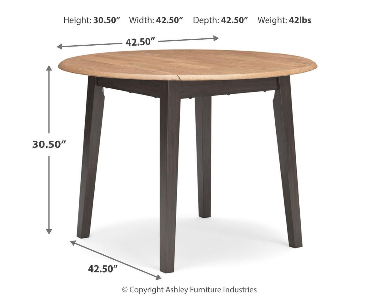 Gesthaven Round DRM Drop Leaf Table