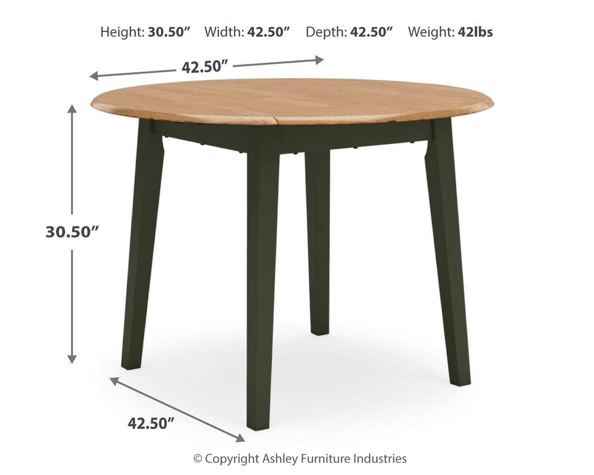 Gesthaven Round DRM Drop Leaf Table
