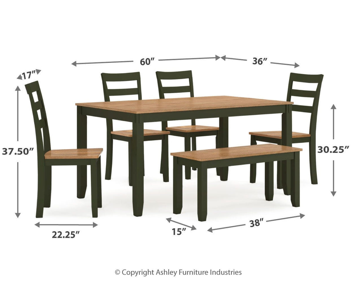 Gesthaven Dining Room Table Set (6/CN)