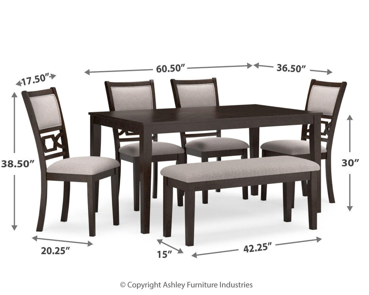 Langwest 6PC Dining Set