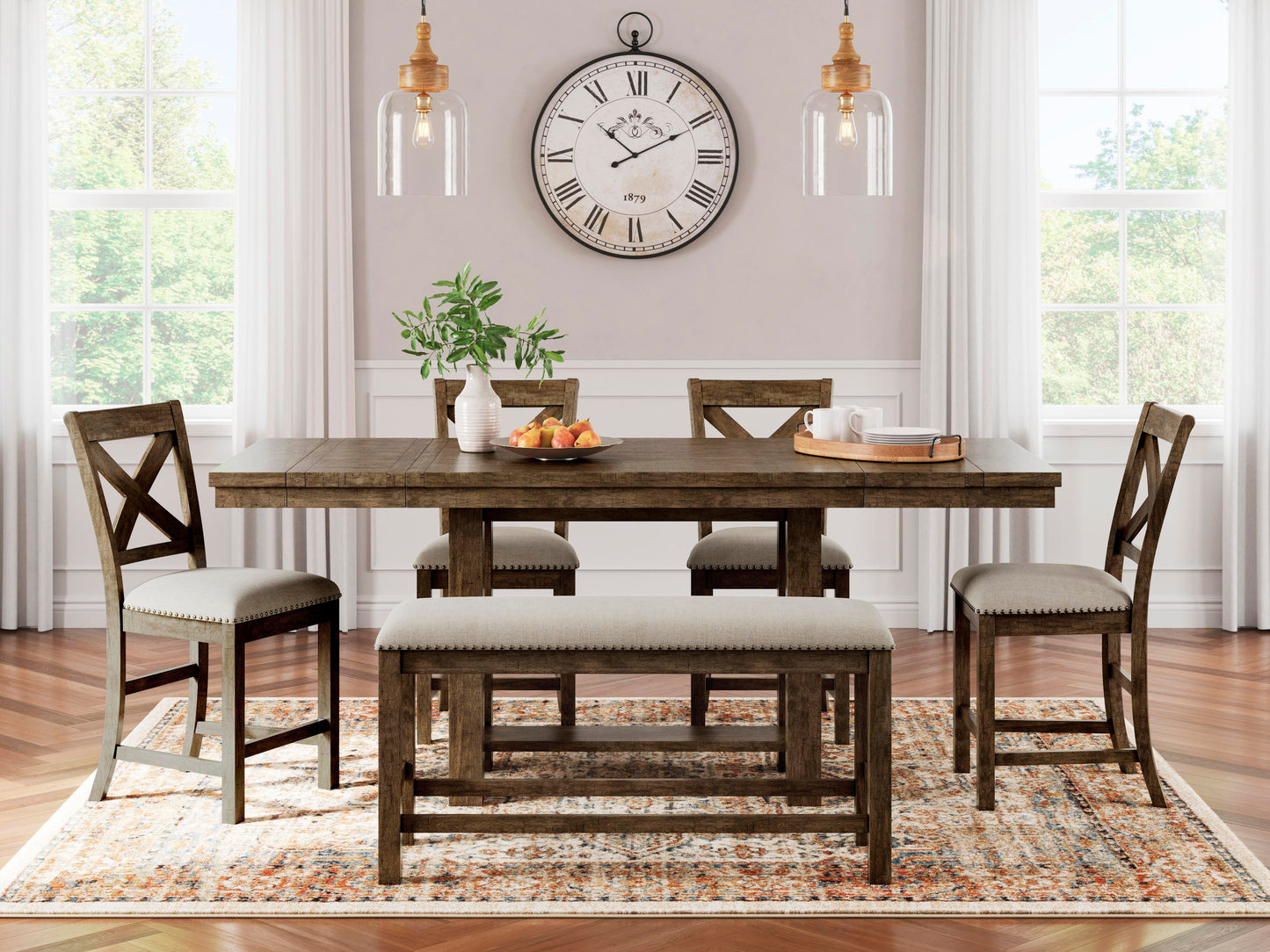 Moriville Counter Height 7PC Dining Room Set